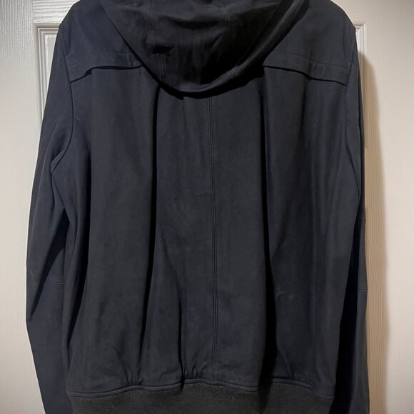 Vince Men's Hooded Suede Leather Jacket, a premium addition to any mans wardrobe - Picture 2 of 6